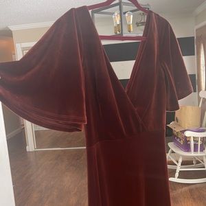 Rust Brown. I only wore once. It lays on the body beautifully.